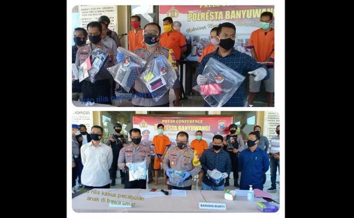 Dua Bulan Terakhir, Satreskrim Polresta Banyuwangi Ringkus 4 Maling Hp dan 2 Pelaku Pencabulan Dua Bulan Terakhir, Satreskrim Polresta Banyuwangi Ringkus 4 Maling Hp dan 2 Pelaku Pencabulan