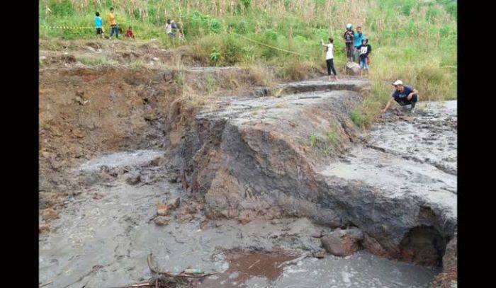 Lahan Pertanian di Sekitar Semburan Lumpur Gondang Bojonegoro Sulit Ditanami