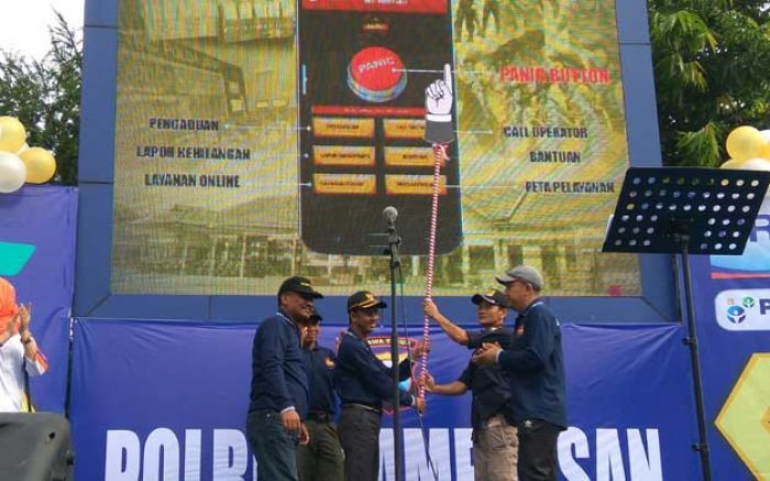 Polres Pamekasan Launching Aplikasi URC Cyber Police