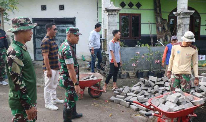Pantau Progres Pembangunan, Dansatgas TMMD Sidoarjo Sidak ke Desa Penambangan Pantau Progres Pembangunan, Dansatgas TMMD Sidoarjo Sidak ke Desa Penambangan
