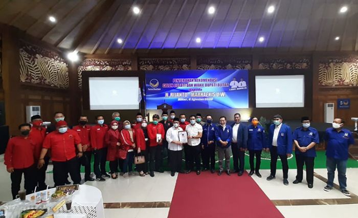 ​Pilbup Blitar 2020, Nasdem Resmi Koalisi dengan PDIP Usung Calon Petahana