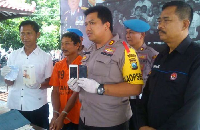 Maling Handphone di Kawasan Stadion Menak Sopal Dibekuk