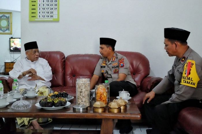 Kapolresta Sidoarjo Silaturahmi ke Ketua MUI Jatim