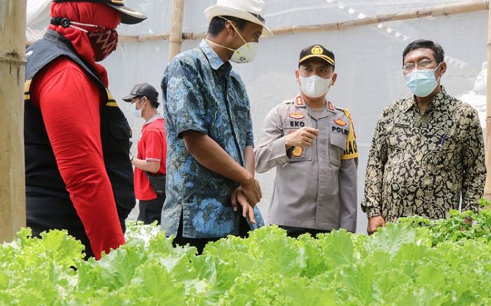 ​Berhasil "Hijaukan" Seluruh Wilayah, Kelurahan Banjarmlati Terima Kunjungan Kapolres Kediri Kota