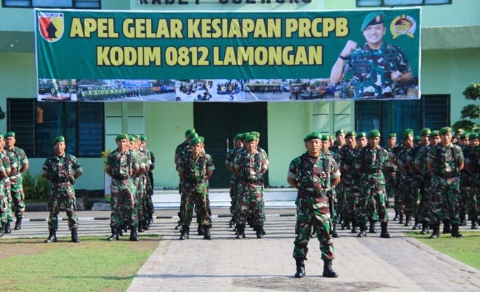 Puluhan Pasukan PRCPB Kodim Lamongan Siaga Bencana Puluhan Pasukan PRCPB Kodim Lamongan Siaga Bencana
