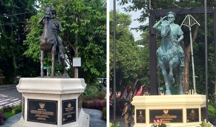 Patung Juang Polri Komjen M. Jasin Dipindahkan ke Sisi Barat Jalan Polisi Istimewa
