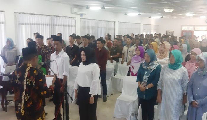 Panwascam Bangkalan Lantik 263 Petugas PTPS Panwascam Bangkalan Lantik 263 Petugas PTPS