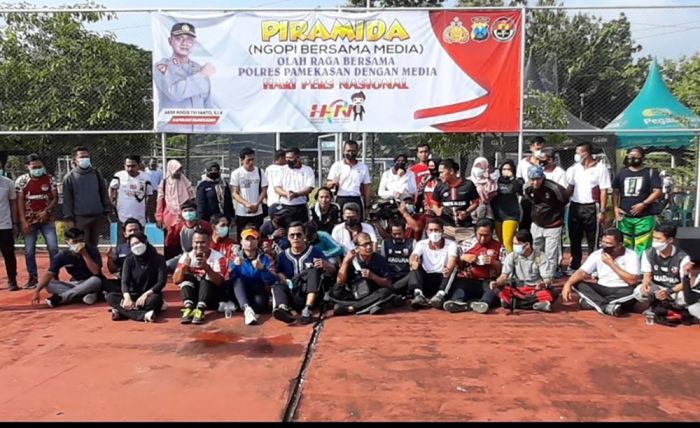 Peringati HPN 2022, Polres Pamekasan Gelar Ngopi Bareng dan Olahraga dengan Awak Media Peringati HPN 2022, Polres Pamekasan Gelar Ngopi Bareng dan Olahraga dengan Awak Media