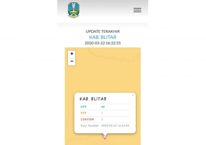 UPDATE: Satu Warga Kabupaten Blitar Positif Corona UPDATE: Satu Warga Kabupaten Blitar Positif Corona