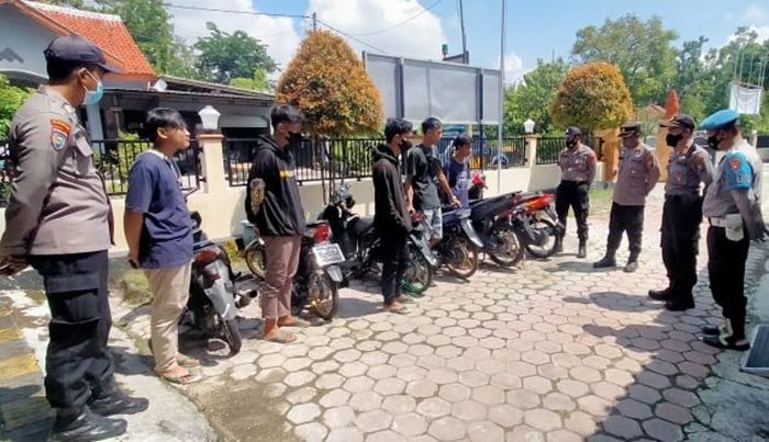 Razia Balap Liar Jelang Berbuka, Polsek Pademawu Pamekasan Amankan 6 Sepeda Motor