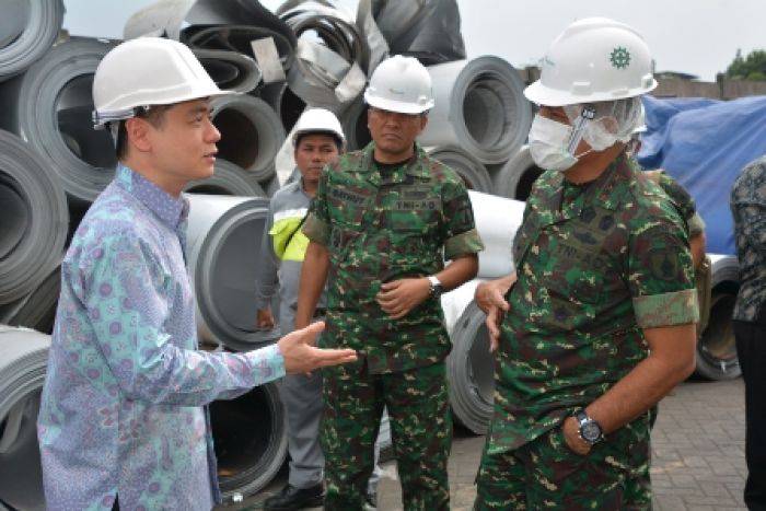 Pangdam Brawijaya Kunjungi Pabrik Galvalum di Mojokerto Pangdam Brawijaya Kunjungi Pabrik Galvalum di Mojokerto
