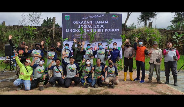 Gagas Green Revolution Kota Batu, KNPI Gerakkan Seluruh Elemen Pemuda Tanam 2.000 Bibit Pohon