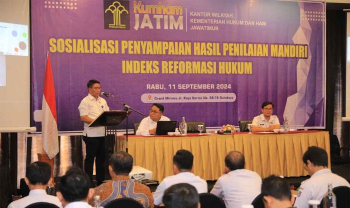 Kanwil Kemenkumham Jatim Gelar Sosialisasi Penyampaian Hasil Penilaian Mandiri IRH Kanwil Kemenkumham Jatim Gelar Sosialisasi Penyampaian Hasil Penilaian Mandiri IRH
