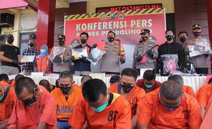 2 Bulan, Polres Probolinggo Gulung 38 Pelaku Kriminal, Termasuk Pencuri Besi Proyek Nasional