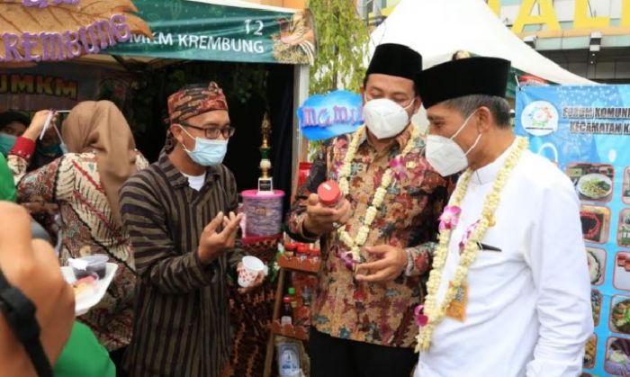 Digelar saat Pandemi, Penjaga Stan Pameran UMKM Sidoarjo Wajib Rapid Test