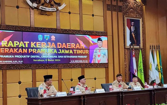 Gelar Rakerda, Kwarda Gerakan Pramuka Jatim Bahas Digitalisasi Pangan dan Lingkungan Hidup