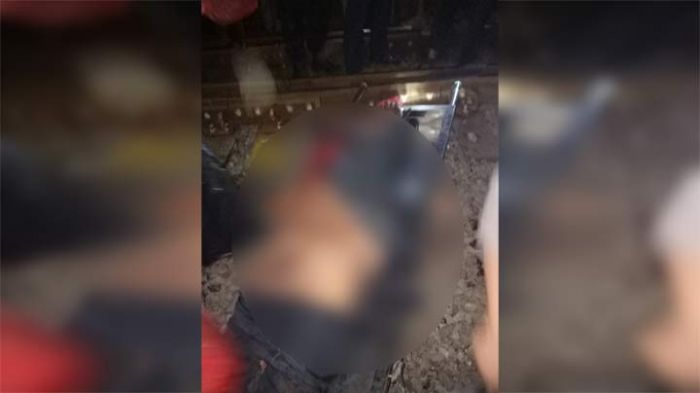 Diduga Bunuh Diri, Pria ini Tabrakkan Diri ke Kereta Api di Taman Sidoarjo, Tubuhnya Hancur