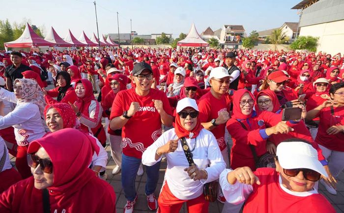 Kampanyekan Hidup Sehat, Pj Wali Kota Mojokerto Ikuti Senam Merah-Putih Kampanyekan Hidup Sehat, Pj Wali Kota Mojokerto Ikuti Senam Merah-Putih