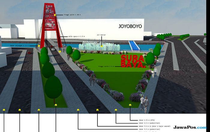 Desain Jembatan Wonokromo Duplikasi Suramadu, Dewan: Terkesan Sangat Sederhana Desain Jembatan Wonokromo Duplikasi Suramadu, Dewan: Terkesan Sangat Sederhana