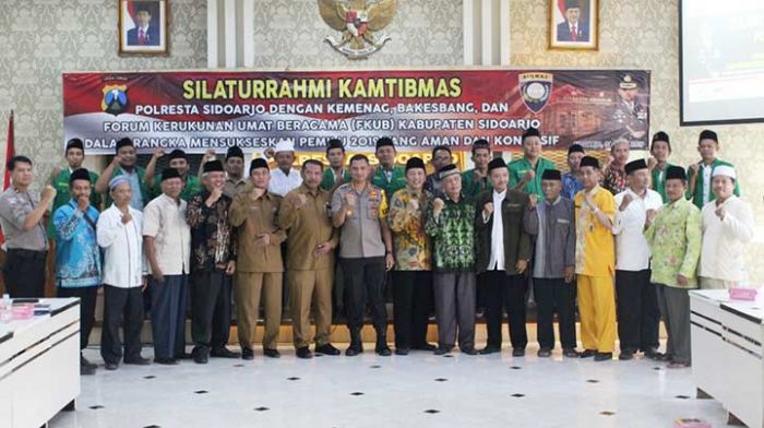 Jelang Pemilu 2019, Polresta Sidoarjo Gelar Silaturahmi Kamtibmas dengan Ormas Keagamaan Jelang Pemilu 2019, Polresta Sidoarjo Gelar Silaturahmi Kamtibmas dengan Ormas Keagamaan