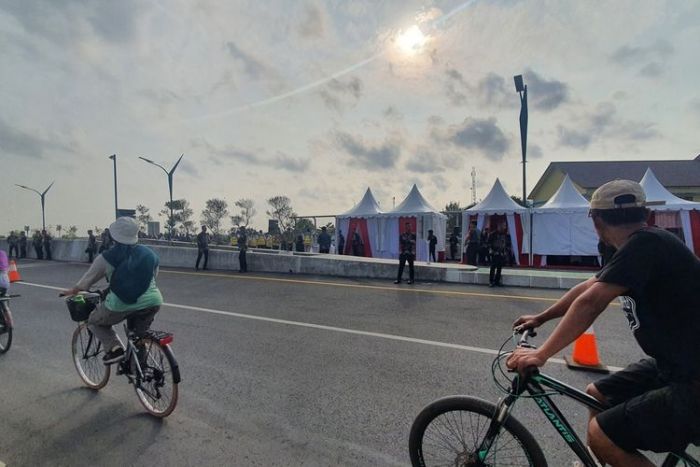 Presiden Jokowi Resmikan Jembatan Kretek II Bantul Presiden Jokowi Resmikan Jembatan Kretek II Bantul