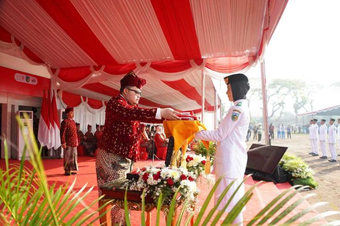 Upacara Kemerdekaan RI Ke-80, Bupati Kediri Ajak Masyarakat Jaga Spirit Perjuangan Pahlawan