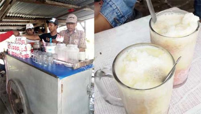 ​Es Dawet Legendaris di Driyorejo ini Mampu Habiskan 40 Kaleng Susu Krimer per Hari