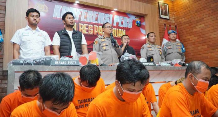Polres Pasuruan Ungkap 104 Kasus dan Tangkap 71 Tersangka saat Operasi Sikat Semeru 2025