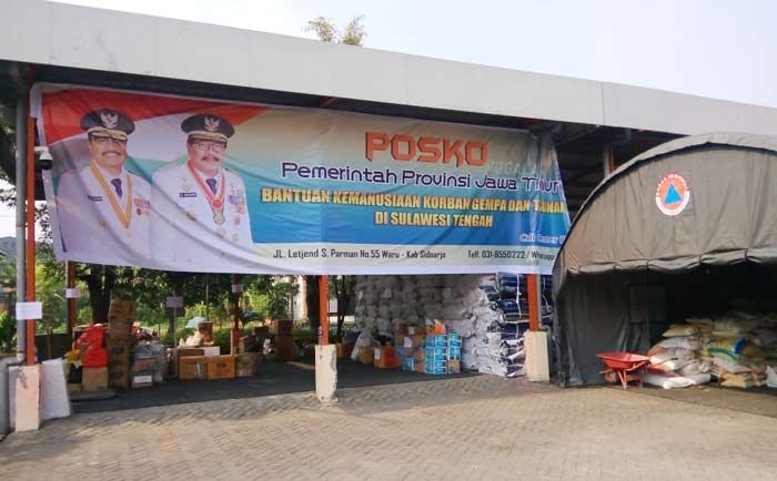 Pemprov Jatim Bantu Salurkan Bantuan Korban Bencana Sulteng