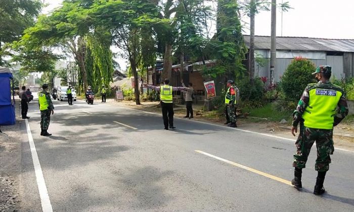 Putus Rantai Covid-19, Tim Gabungan TNI-Polri dan Satpol PP Tulungagung Gelar Operasi Yustisi