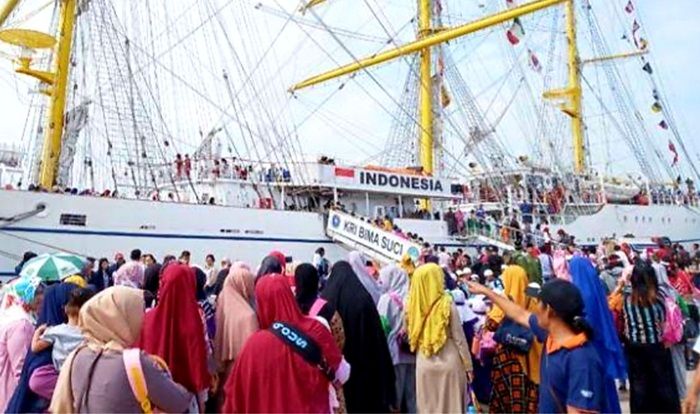 ​Sang Legenda KRI Dewaruci Ikut Meriahkan Garuda di Lautku