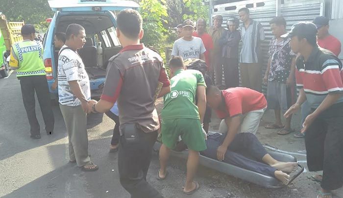 Tabrak Pelajar SMP Belok Mendadak, Satpam di Ngawi Tewas di Tempat