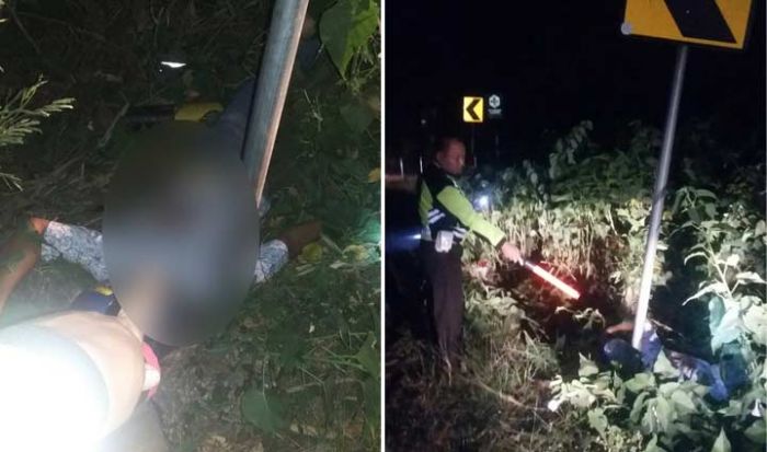 Mabuk, Tabrak Tiang Rambu, Pengendara Motor di Ngawi Tewas Seketika