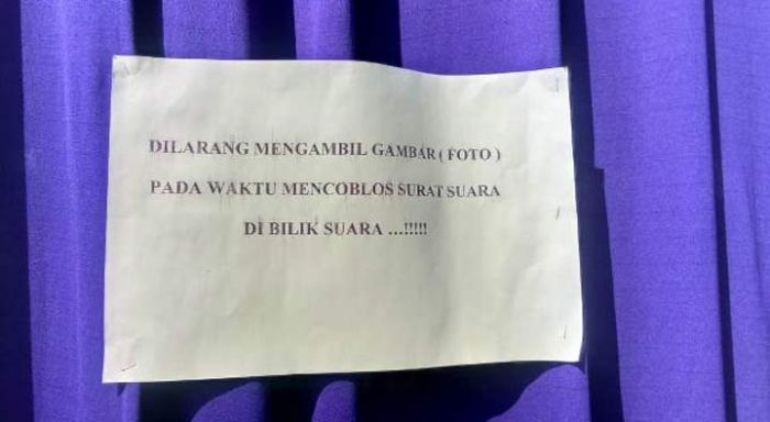 Ketua Bawaslu Pacitan: Dilarang Mengambil Gambar Saat Mencoblos Ketua Bawaslu Pacitan: Dilarang Mengambil Gambar Saat Mencoblos