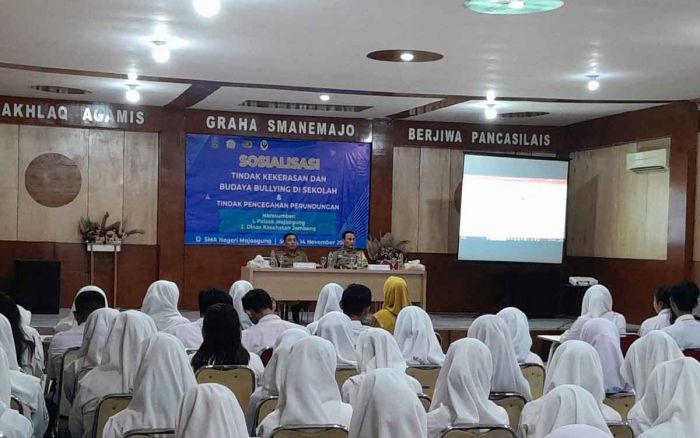 Cegah Aksi Bullying pada Pelajar, Polsek Mojoagung Gelar Sosialisasi di Sekolah Cegah Aksi Bullying pada Pelajar, Polsek Mojoagung Gelar Sosialisasi di Sekolah