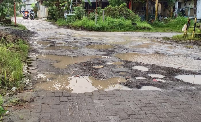 Jalan Penghubung Desa Kembangan-Kedanyang Gresik Rusak Parah, Kades Tak Berani Perbaiki Jalan Penghubung Desa Kembangan-Kedanyang Gresik Rusak Parah, Kades Tak Berani Perbaiki