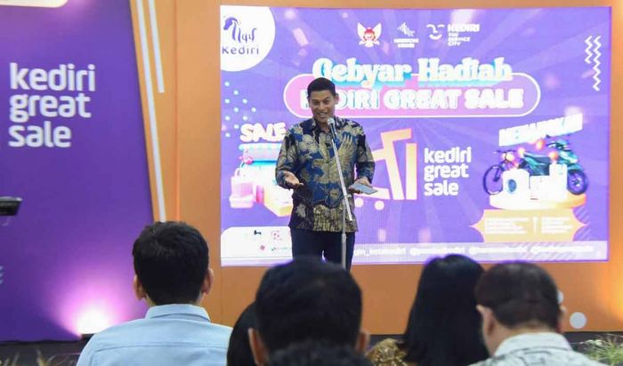 Gandeng Pelaku Bisnis Retail, Mas Abu Launching Kediri Great Sale 2023