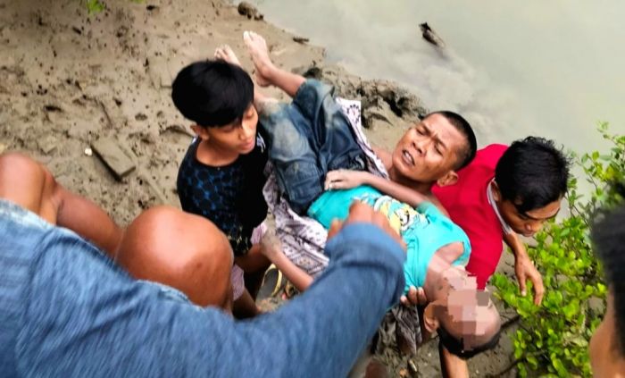 Satu dari 3 Bocah yang Terseret Arus Sungai di Camplong Sampang Ditemukan Meninggal Dunia