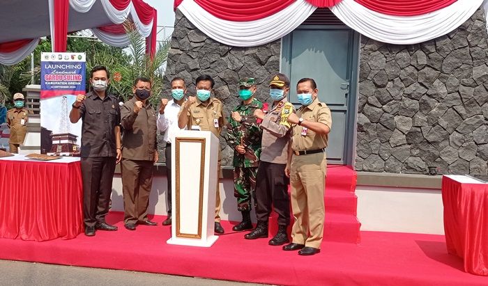 Bupati Sambari Resmikan Gardu Suling Hibah PJB, Bisa Jadi Pengingat Salat 5 Waktu 