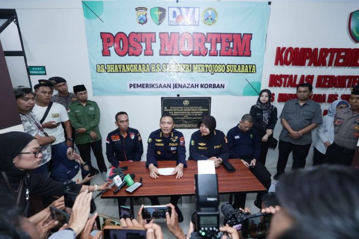 DVI Polda Jatim Sampaikan Hasil Indentifikasi 3 Jenazah Tragedi Ponpes Al Khoziny
