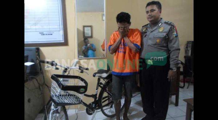 Butuh Biaya untuk Anaknya yang Sakit, Pria di Sidoarjo ini Nyolong Sepeda Ontel