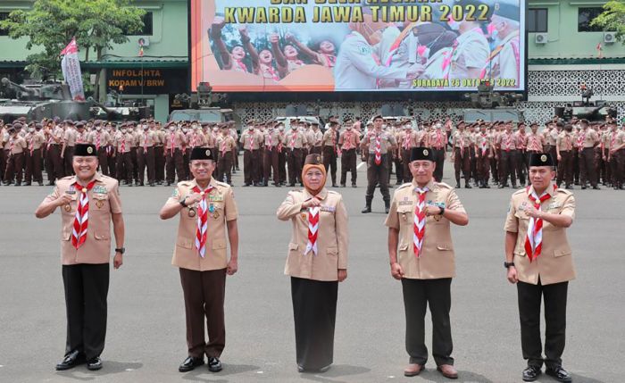 Apel Wawasan Kebangsaan dan Bela Negara, Gubernur Khofifah: Pramuka Adalah Manusia Pancasila