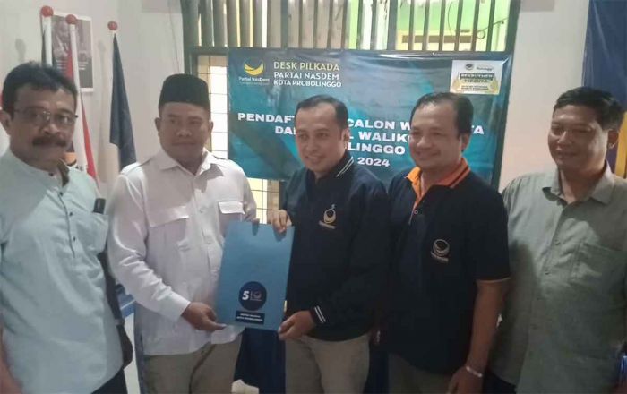 Pilwali Probolinggo 2024, Aminudin dan Ina Ambil Formulir ke NasDem