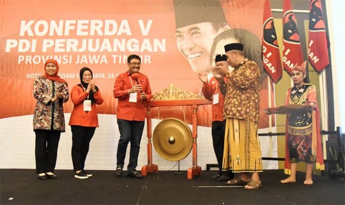 Pesan Khofifah di Konferda PDIP Jatim: Revitalisasi Kebangsaan Diperkuat Lewat Empat Pilar Bangsa