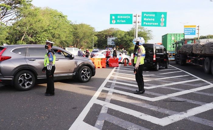 Exit Tol Sidoarjo Arah Surabaya Ditutup,​ Ini Penjelasan PJR Polda Jatim