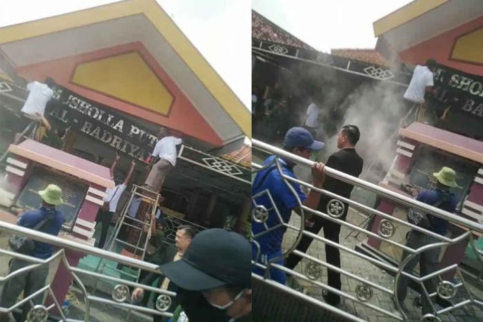 Pengadilan Agama Sidoarjo Eksekusi Pendopo Makam Mbah Ud