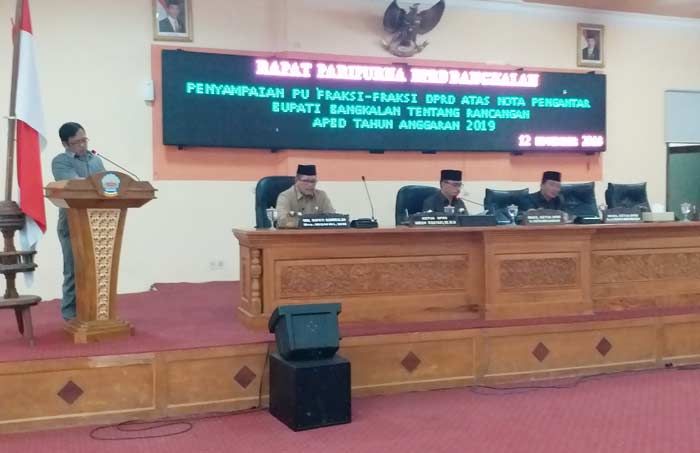 Hanya Dihadiri Belasan Anggota, DPRD Bangkalan Gelar Paripurna Bahas RAPBD 2019 dan Tiga Raperda