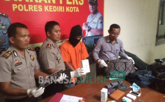 Beraksi di 29 TKP, Spesialis Jambret Dibekuk Polres Kediri Kota