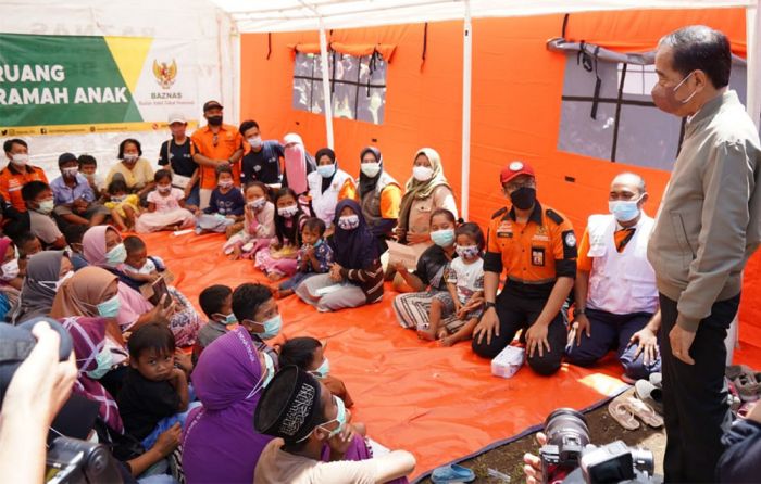 Baznas Dirikan Tenda untuk Pelayanan Psikososial Anak Korban Erupsi Semeru