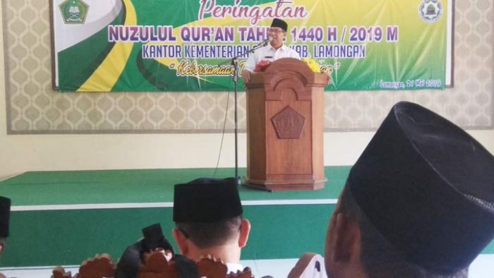 Kemenag Lamongan Gelar Peringatan Nuzulul Qur Kemenag Lamongan Gelar Peringatan Nuzulul Qur